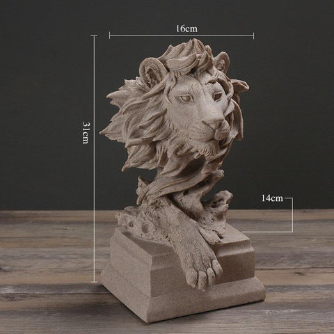 Statue Lion resine des Sables