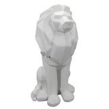 Statue Lion Blanc<br> Origami