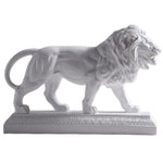 Statue Lion Africain Blanc