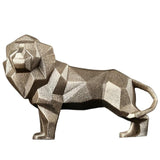 Statue Lion Origami Doré