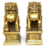 Statues Lions Gardiens Imperiaux Chinois