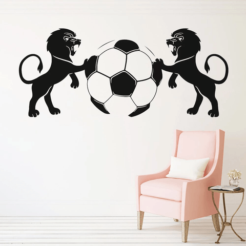 Stickers Lion Ballon de Football