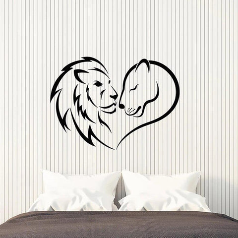 Sticker coeur partagé – Stickers STICKERS CHAMBRE Amour - Ambiance