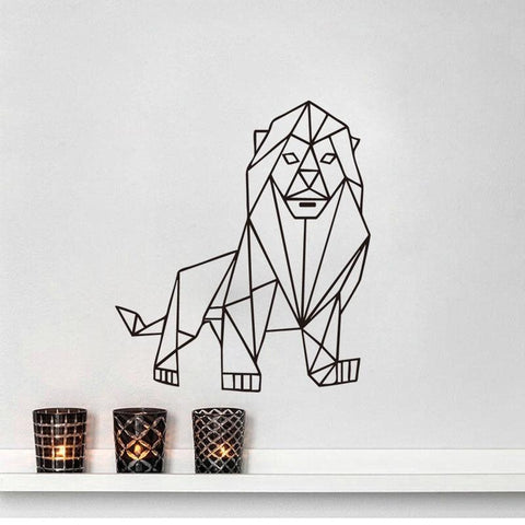Stickers Lion Design Origami