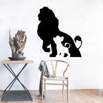 Stickers Roi Lion Ombres simba mufasa