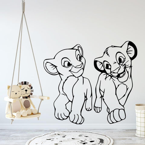 Stickers Roi Lion Nala et Simba