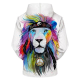 Sweat Homme Lion Hippie