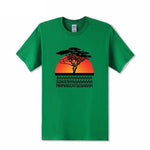 T-shirt Lion Ba Sowenya Mamabeatsebabah vert