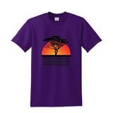 T-shirt Lion Ba Sowenya Mamabeatsebabah violet