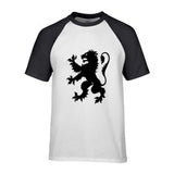 t-shirt lion des flandres bicolore