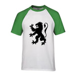 t-shirt lion des flandres vert blanc
