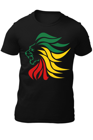 T-Shirt Lion Design Rasta