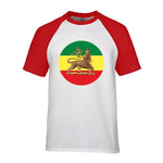 T-Shirt Lion Drapeau Ethiopien Bicolore