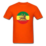 T-shirt Lion Drapeau Ethiopien orange