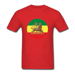 T-shirt Lion Drapeau Ethiopien rouge
