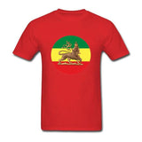 T-shirt Lion Drapeau Ethiopien rouge