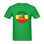 T-shirt Lion Drapeau Ethiopien vert
