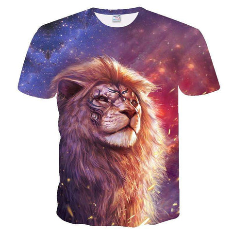 T-Shirt Lion Galaxie