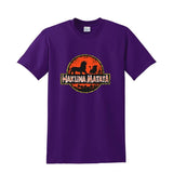 T-shirt lion hakuna matata violet