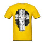 T-shirt Lion Homme Triomphe jaune