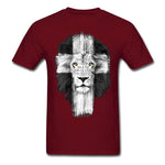 T-shirt Lion Homme Triomphe Pourpre