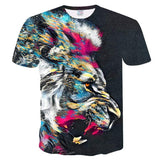 T-Shirt Lion Peinture