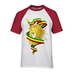 T-Shirt Lion Porte-Etendard Bicolore