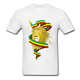 T-shirt Lion Porte-Etendard blanc