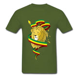 T-shirt Lion Porte-Etendard kaki