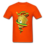 T-shirt Lion Porte-Etendard orange