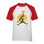T-Shirt Lion Rafiki et Simba rouge blanc