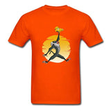 T-Shirt Lion Rafiki et Simba orange