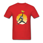 T-Shirt Lion Rafiki et Simba rouge