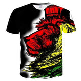 T-Shirt Lion Rasta Chapeau