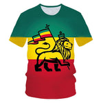 T-Shirt Lion Rasta Lion de Juda