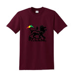 T-shirt Lion Reggae Bordeaux