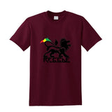T-shirt Lion Reggae Bordeaux