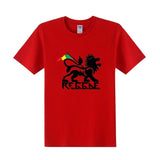 T-shirt Lion Reggae Rouge