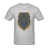 T-shirt lion zodiaque gris clair