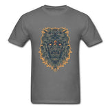 T-shirt lion zodiaque gris