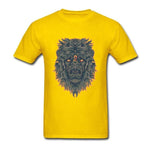 T-shirt lion zodiaque jaune