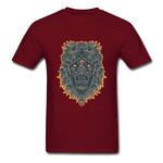 T-shirt lion zodiaque pourpre