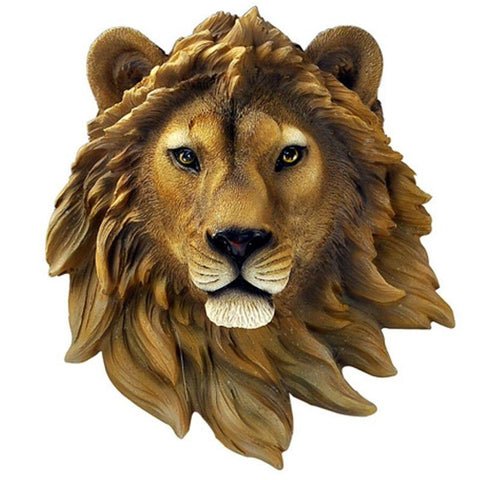 Tête de Lion Murale<br> Roi des Animaux