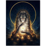 Toile Lion Divinité