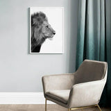 Toile Murale Lion Profil Felin