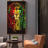 Toile Lion Rastafari