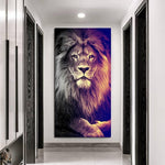 Toile deco Lion murale
