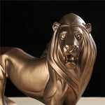 Statue Lion cuivre